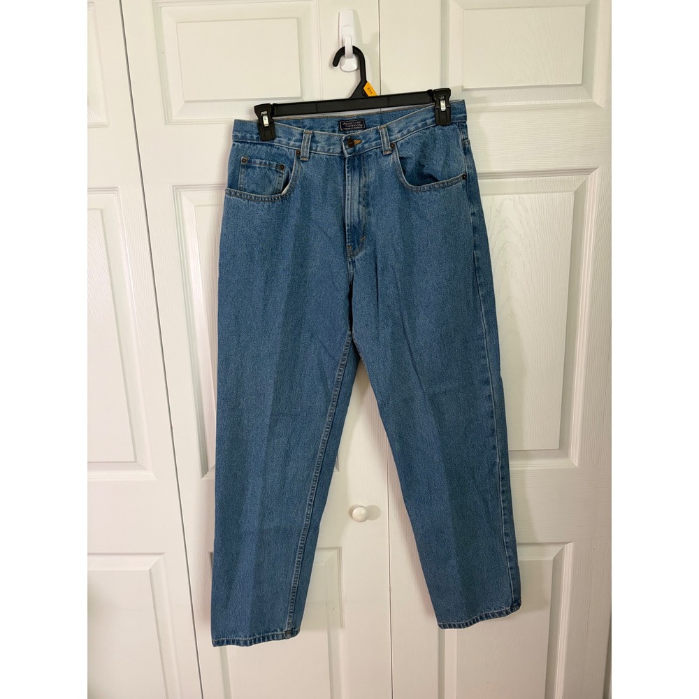 American Outpost Mens Straight Leg Jeans Medium Wash Blue Denim 34x32‎ Cotton